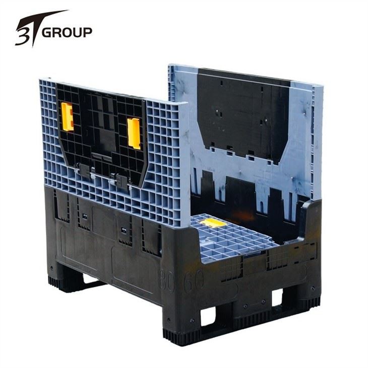 Heavy Duty Large Stackable HDPE Collapsible Plastic Pallet Box