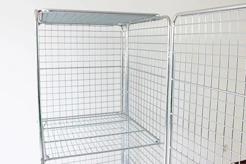 Metal Laundry Cage With Wheels 2 Metal Laundry Cage With Wheels 2
